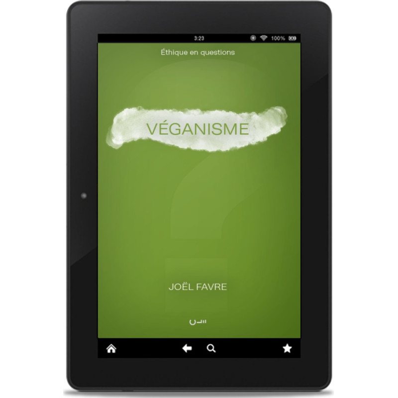 Première de couverture du livre Véganisme de Joël FAVRE publié aux Editions Clé