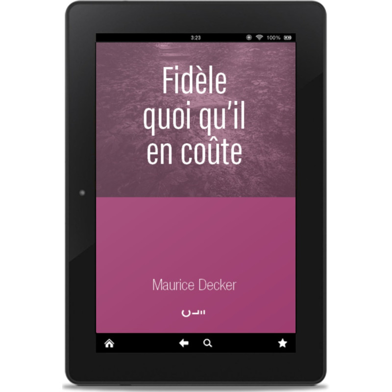 Première de couverture du livre "Fidèle quoi qu'il en coûte" de Maurice Decker