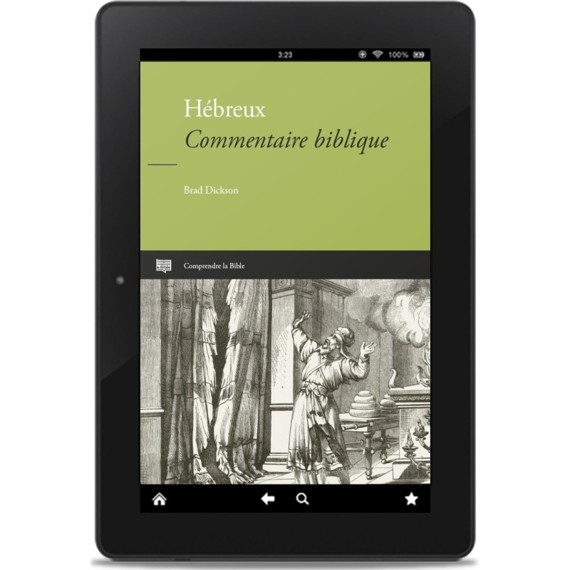 Première de couverture du l'ePub "Hébreux - commentaire biblique" de Brad Dickson publié aux Editions Clé